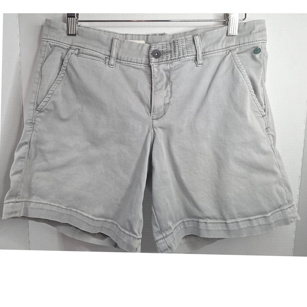 Pilcro and the Letterpress Hyphen Chino Shorts Gray SZ 28 Anthropologie CALLOUT